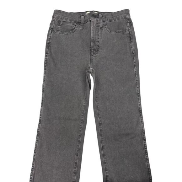 NWT MADEWELL Stovepipe High Rise Straight Slim Jean Sz 25 Raw Hem - Picture 5 of 9